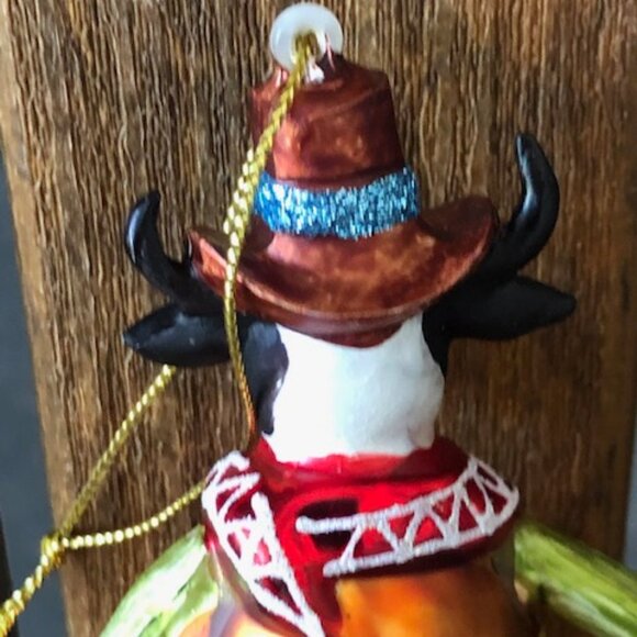 Vintage Kurt Adler Bull with Lasso Mercury Glass Ornament - Picture 6 of 6